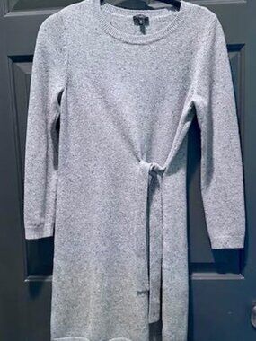 Talbot's Petite Medium Gray Sweater Dress